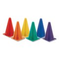 Champion Sports Gym Cones, 9in, Assorted, PK6 TC9SET
